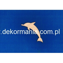 SKLEJKA #3mm Delfin 12,5s5,5cm , delfinek 12,5x5,5cm / morskie, zwierzęta " ryba "